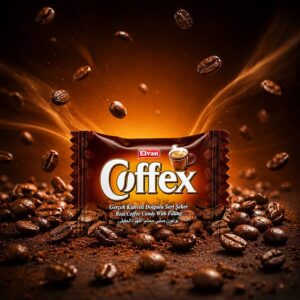 Coffex 300G Kahve Dolgulu Sert Şeker
