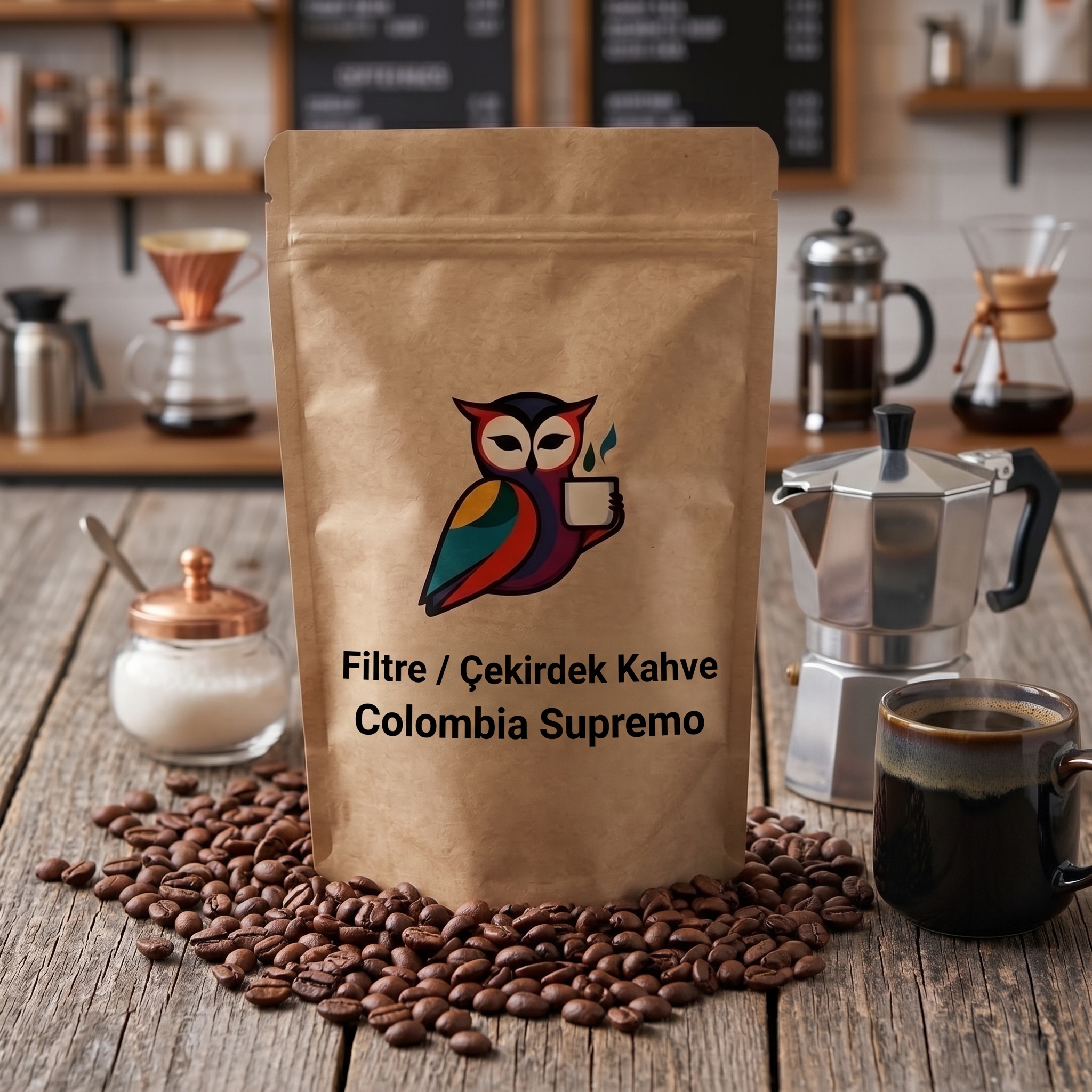 Colombia Supremo Filtre Kahve (Öğütüm Seçenekli / Çekirdek - Filtre - Espresso - French Press)