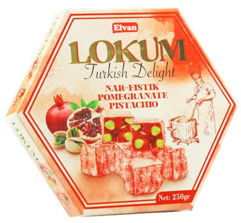Elvan Lokum 250G Nar-Fıstıklı