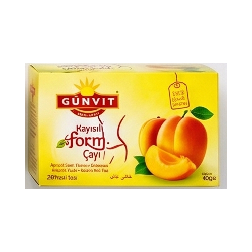 Günvit Kayısılı Form 40G 20 Süzen Poşet